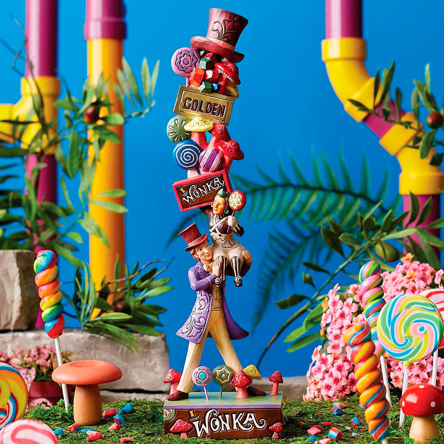 Willy Wonka with Stacked Icons