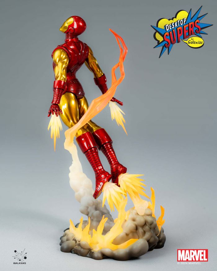 Marvel Desktop Supers Iron Man (Classic Edition & Stealth Edition) 1/8