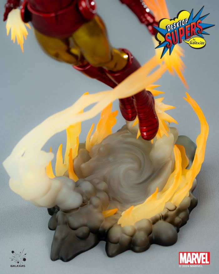 Marvel Desktop Supers Iron Man (Classic Edition & Stealth Edition) 1/8