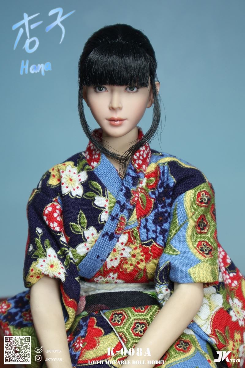 Asian beauty head sculpture - Hana Apricot 1/6