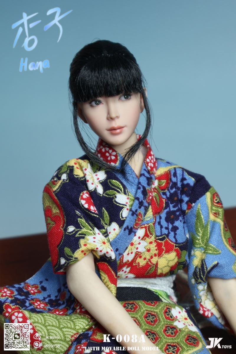 Asian beauty head sculpture - Hana Apricot 1/6