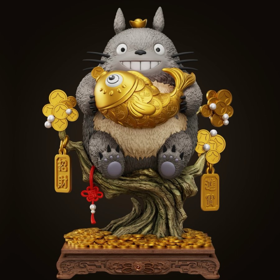 fortune cat Totoro 1/4