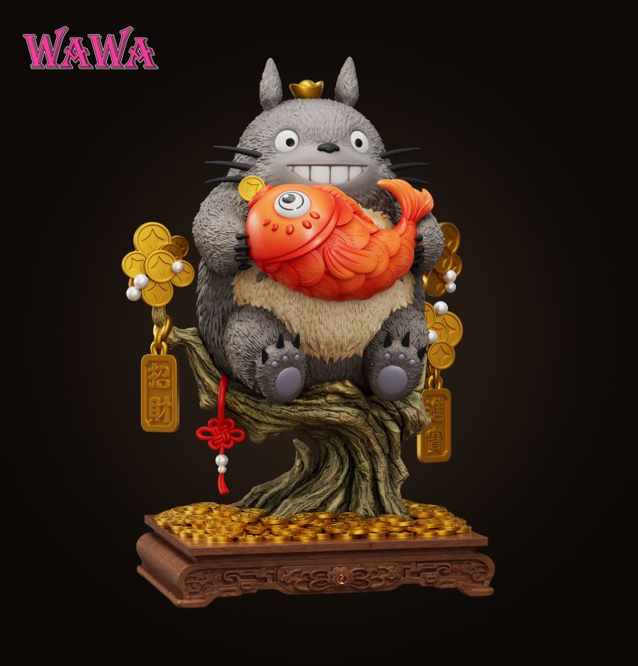 fortune cat Totoro 1/4