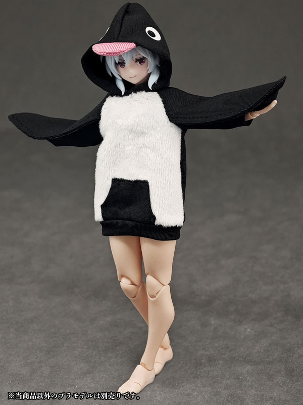 Party Animal Girl Loungewear Penguin Hoodie (DOLL ACCESSORY)