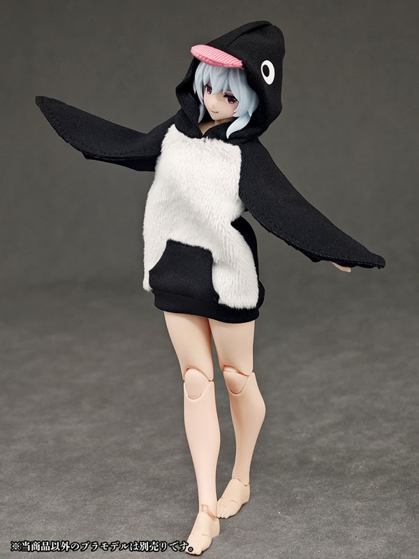 Party Animal Girl Loungewear Penguin Hoodie (DOLL ACCESSORY)