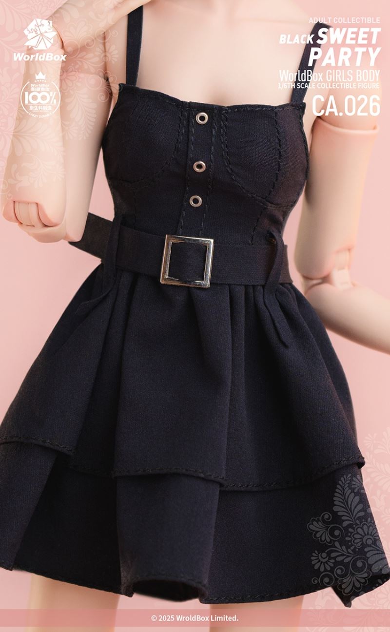 Black Sweet Party Outfit Set & Reversible Bulldozer Boots (#GS008) 1/6