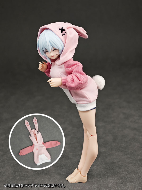 Party Animal Girl Loungewear Rabbit Hoodie (DOLL ACCESSORY)