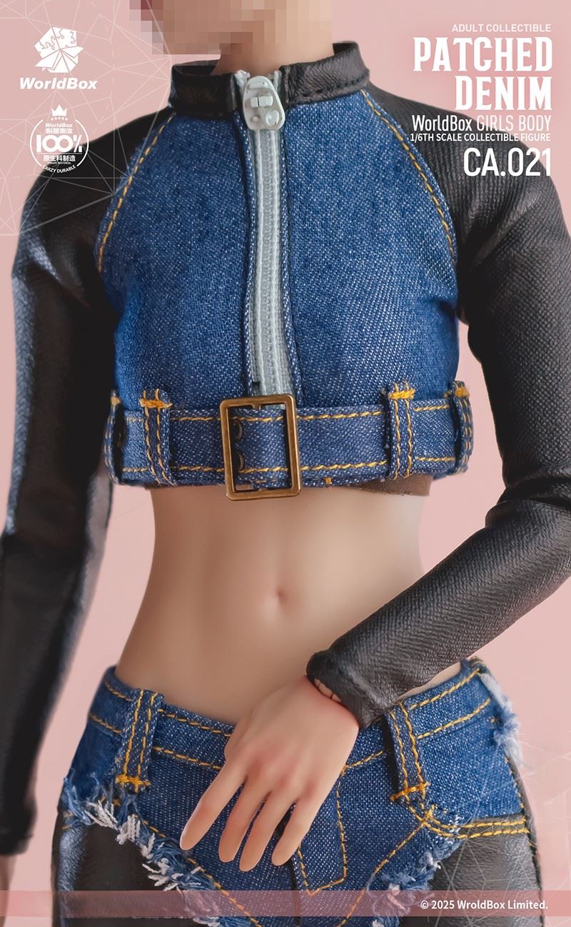 Retro Patchwork Denim Suit 1/6