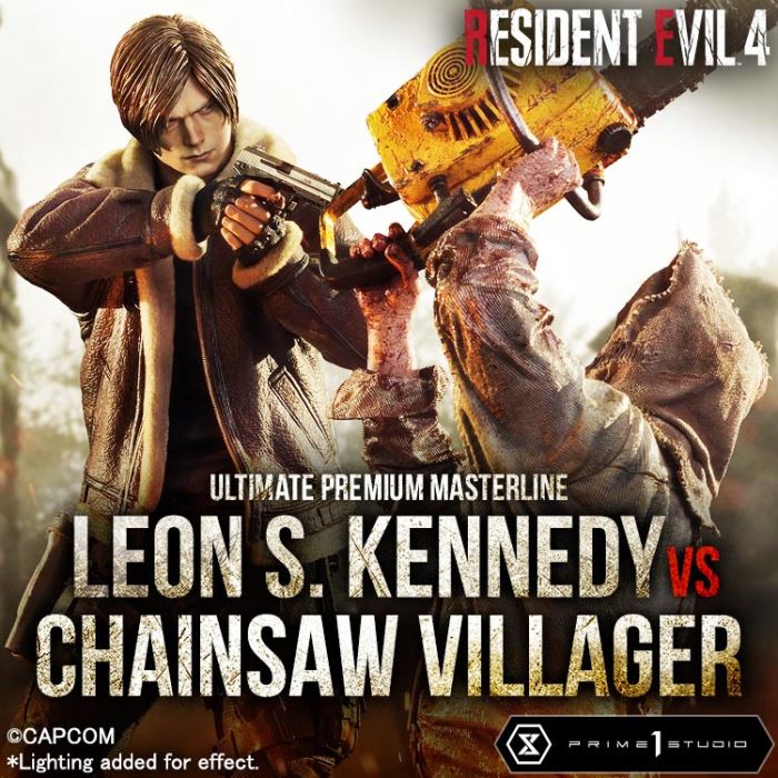 Resident Evil 4 Leon S. Kennedy versus Chainsaw Villager