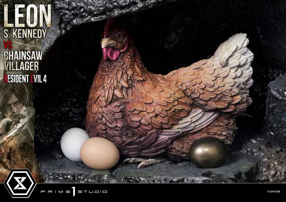 Resident Evil 4 Leon S. Kennedy versus Chainsaw Villager
