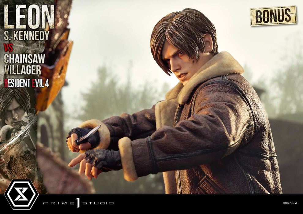 Resident Evil 4 Leon S. Kennedy versus Chainsaw Villager