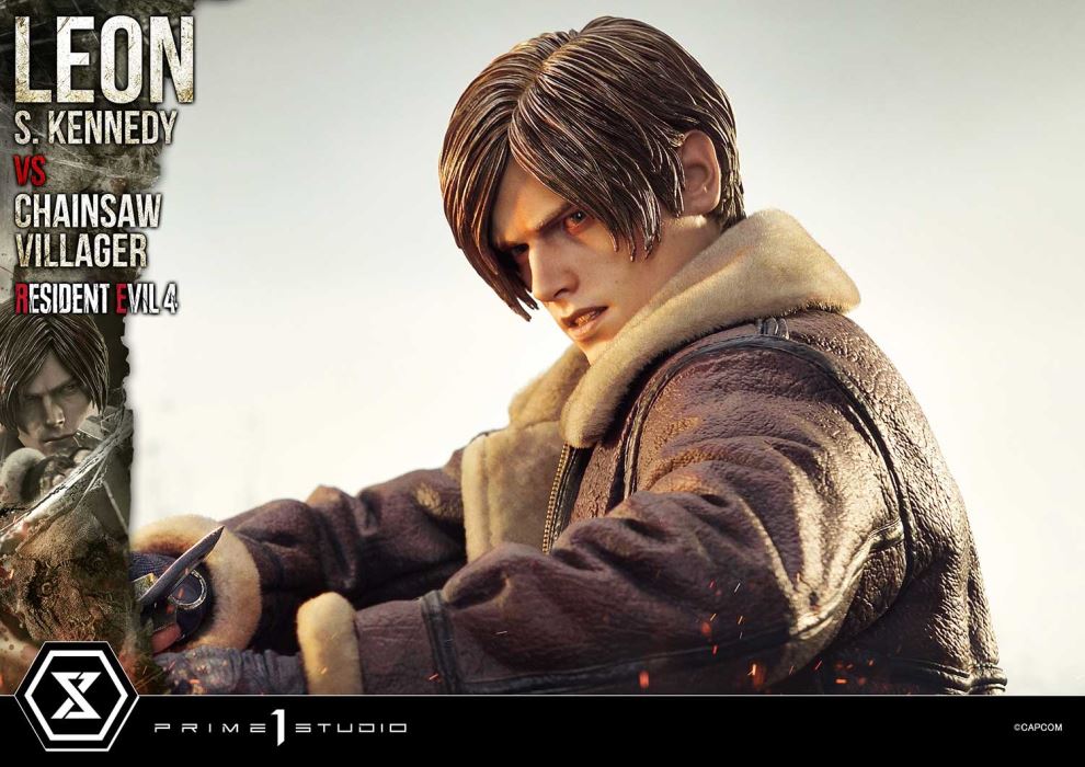 Resident Evil 4 Leon S. Kennedy versus Chainsaw Villager