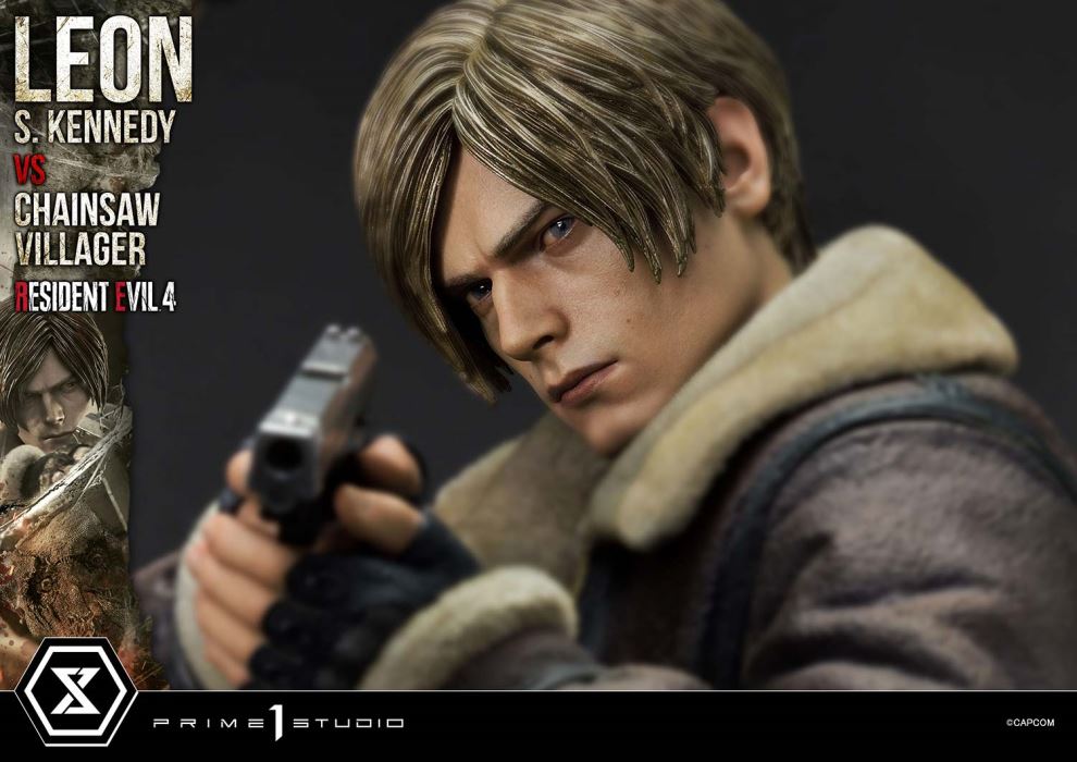 Resident Evil 4 Leon S. Kennedy versus Chainsaw Villager