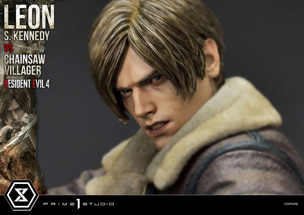 Resident Evil 4 Leon S. Kennedy versus Chainsaw Villager
