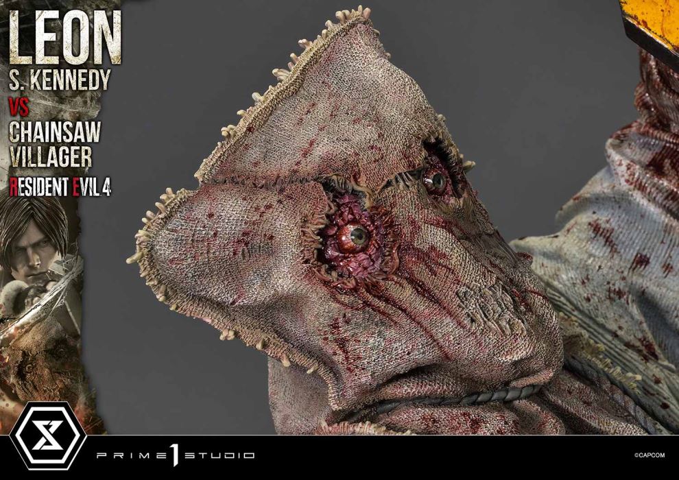 Resident Evil 4 Leon S. Kennedy versus Chainsaw Villager