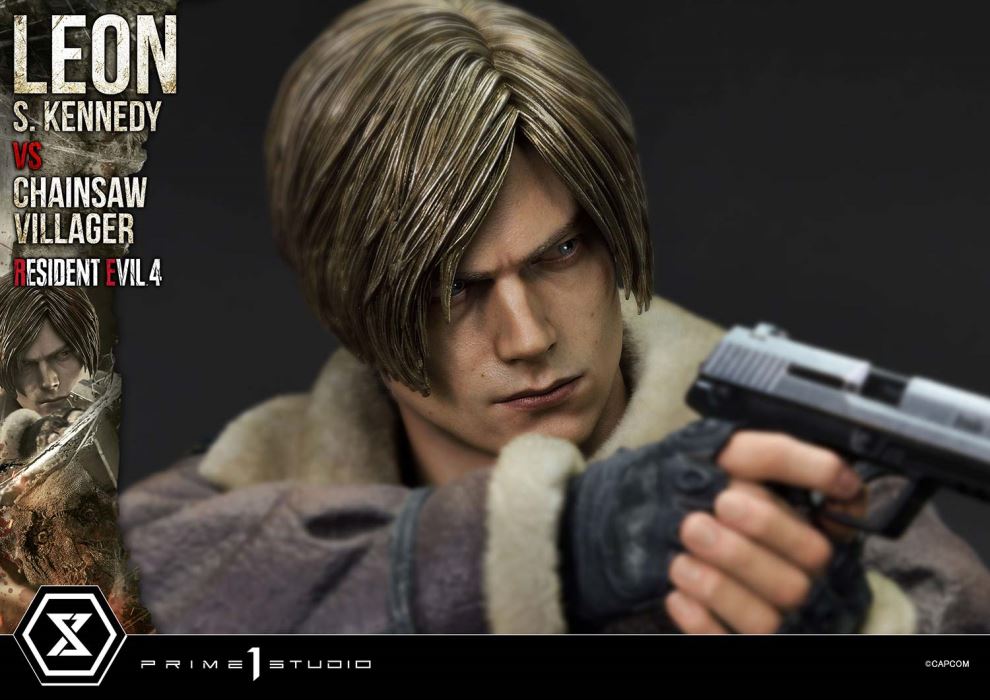 Resident Evil 4 Leon S. Kennedy versus Chainsaw Villager