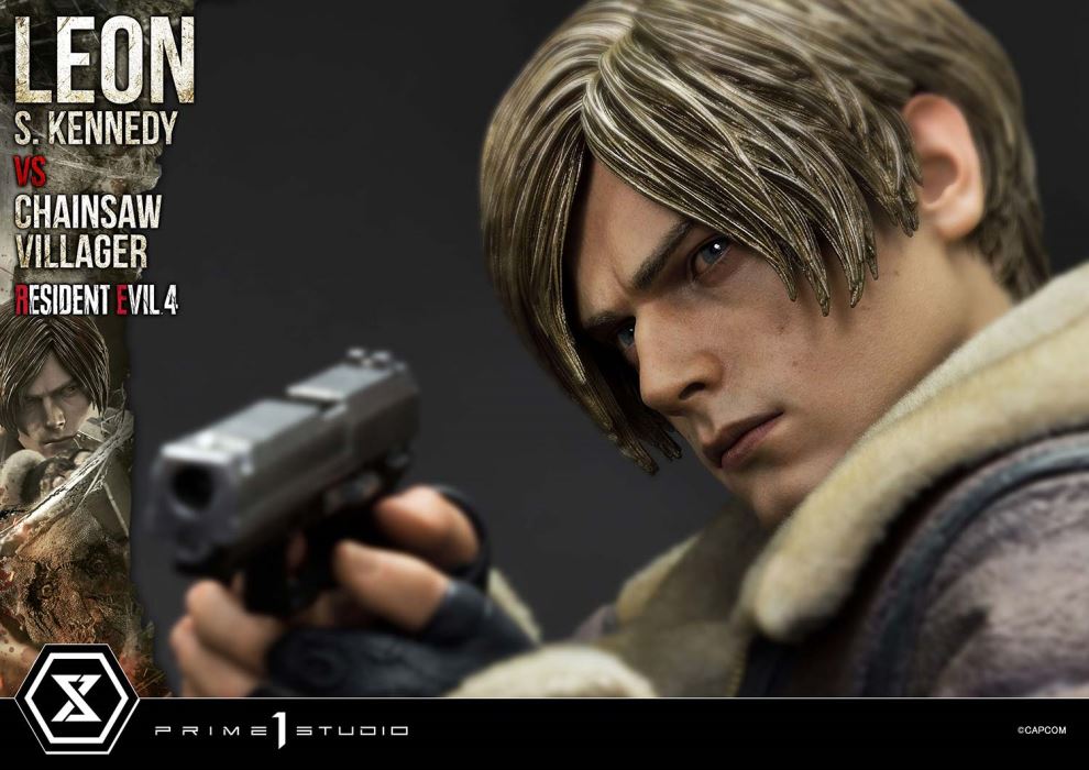 Resident Evil 4 Leon S. Kennedy versus Chainsaw Villager