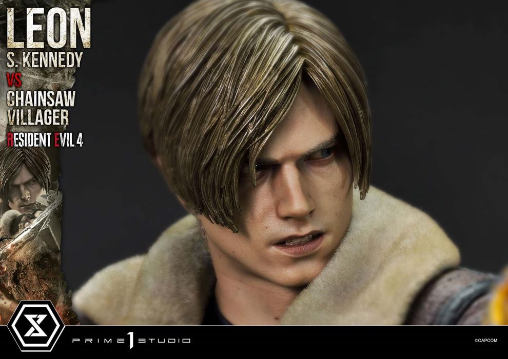 Resident Evil 4 Leon S. Kennedy versus Chainsaw Villager