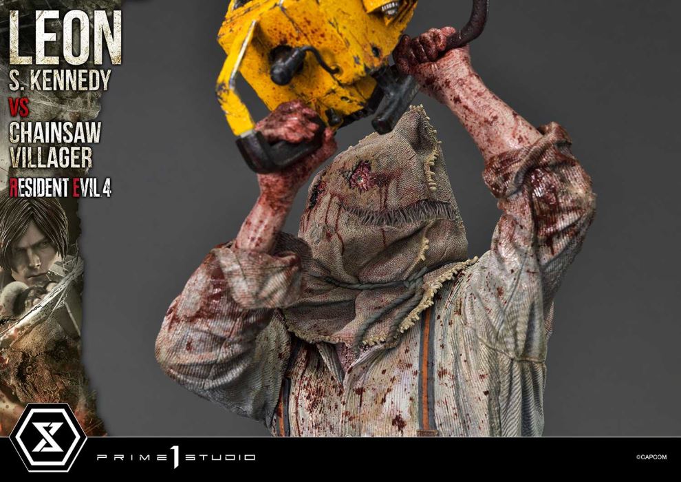 Resident Evil 4 Leon S. Kennedy versus Chainsaw Villager
