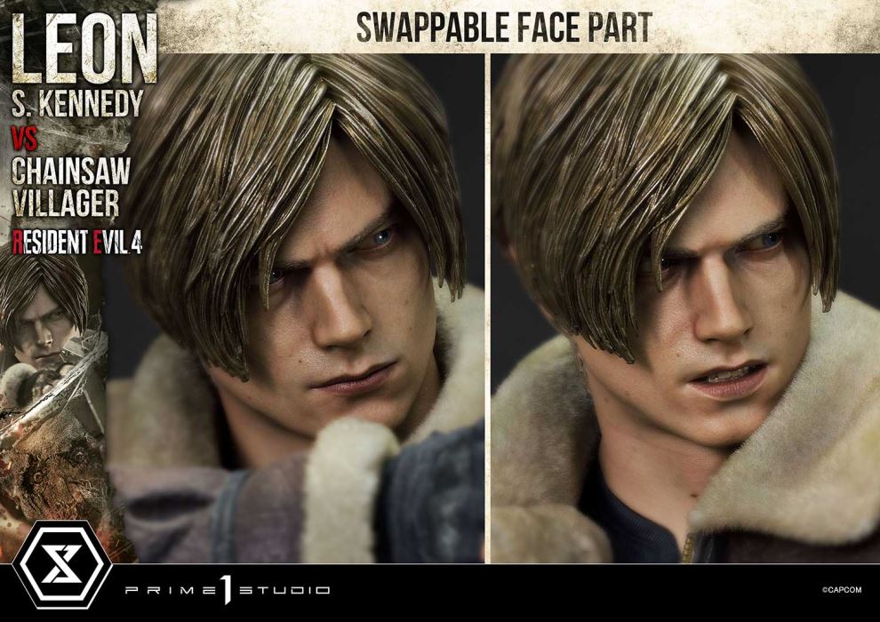 Resident Evil 4 Leon S. Kennedy versus Chainsaw Villager