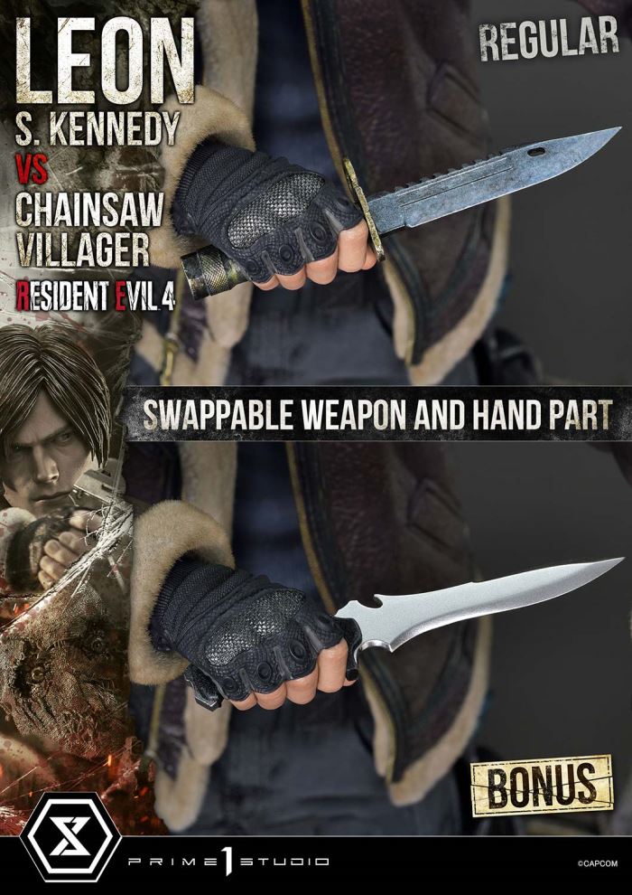 Resident Evil 4 Leon S. Kennedy versus Chainsaw Villager