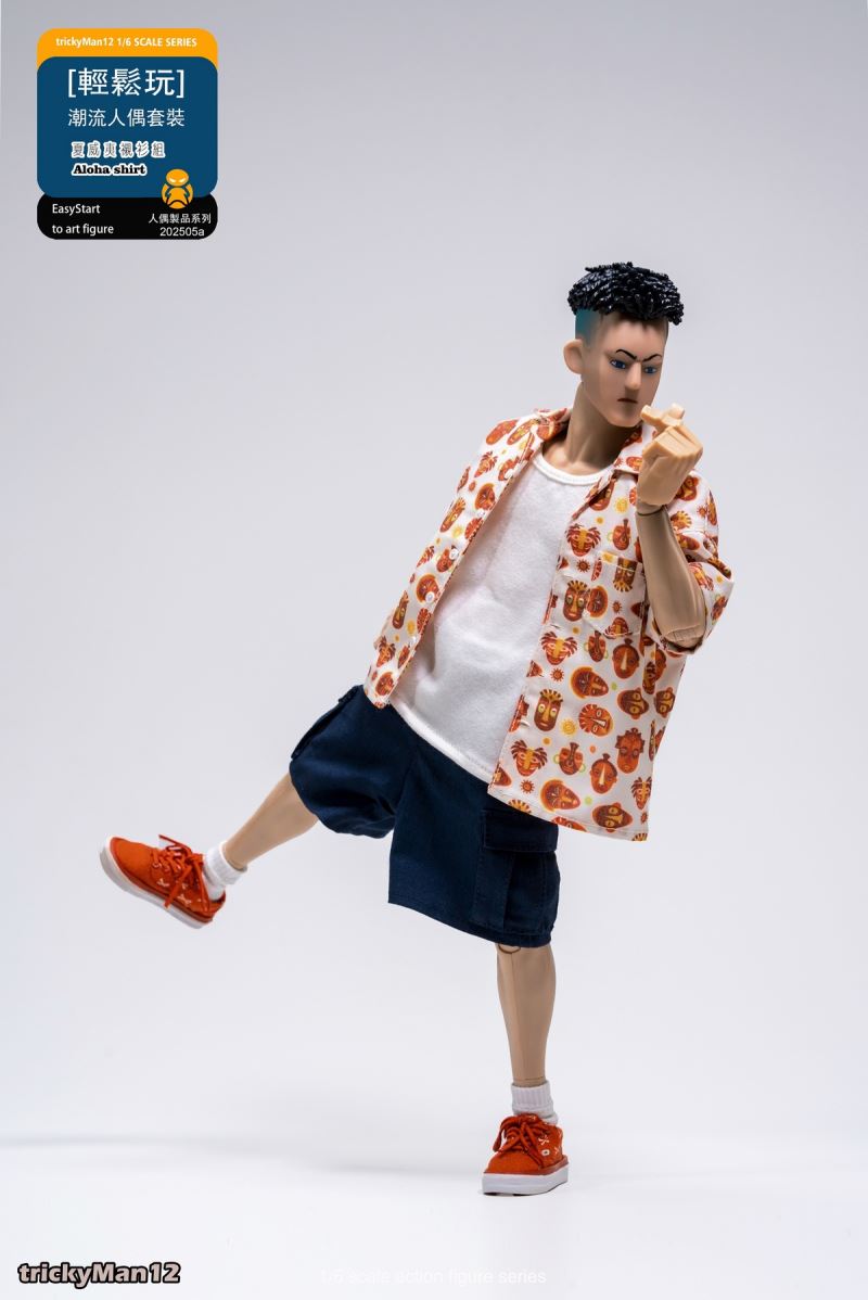 Fashion Doll Set Hawaiian Shirt Set 1/6