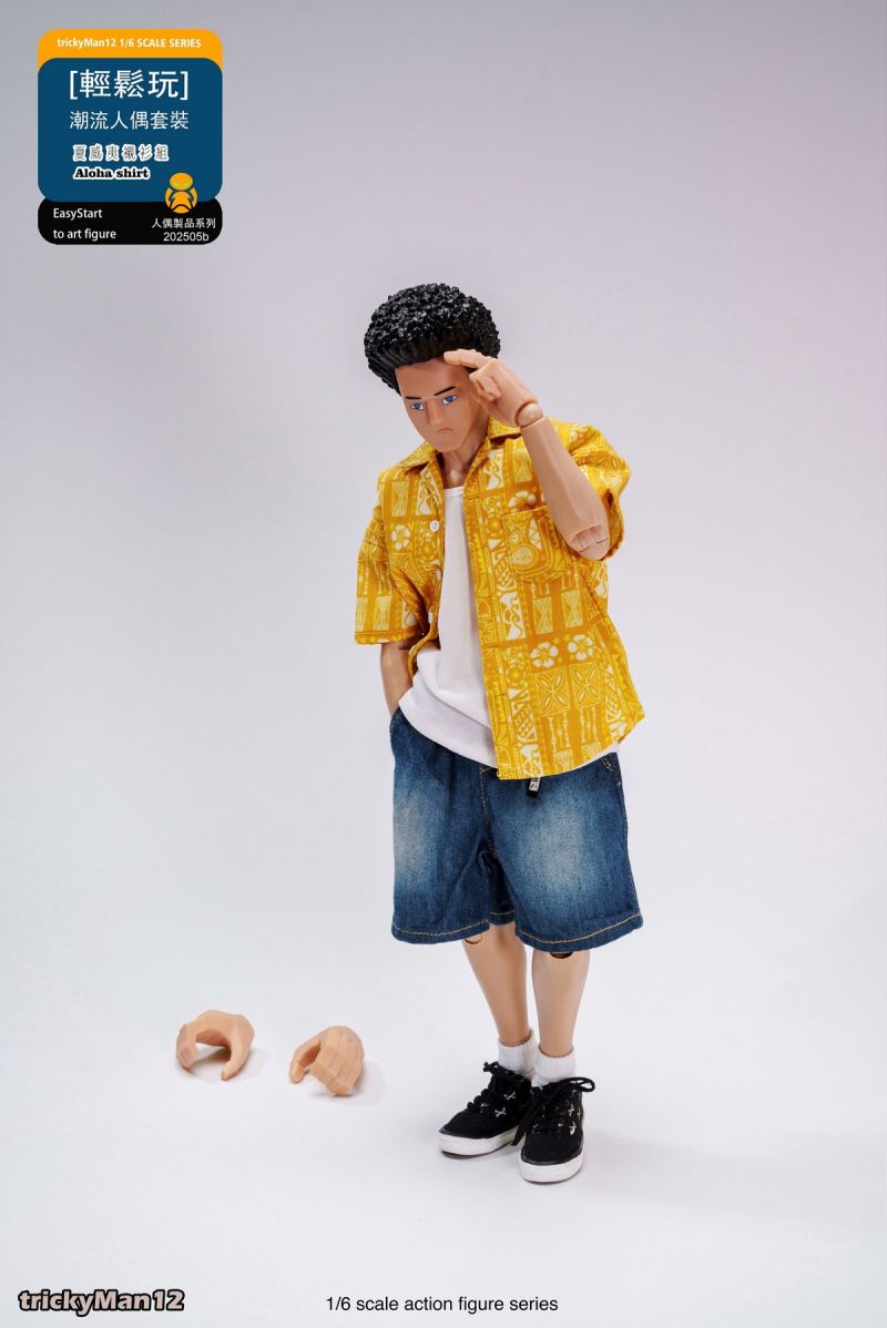 Fashion Doll Set Hawaiian Shirt Set 1/6