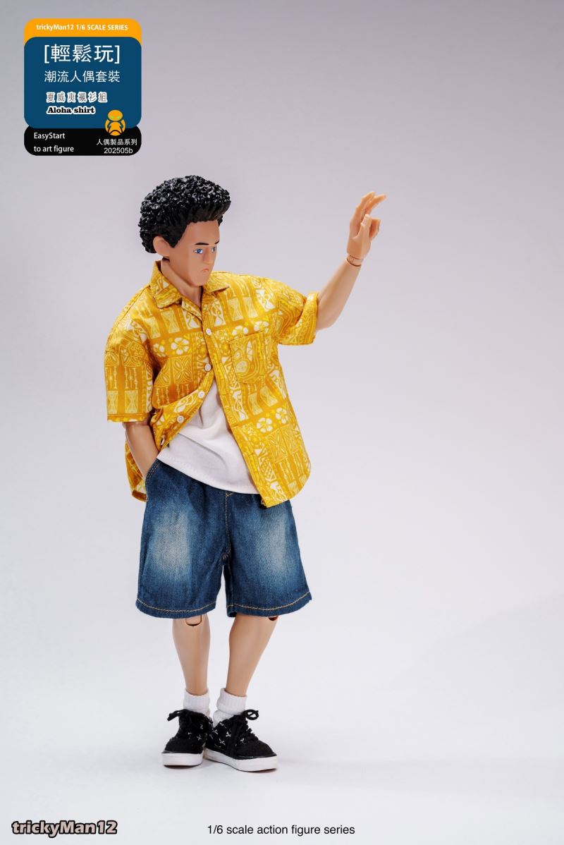 Fashion Doll Set Hawaiian Shirt Set 1/6