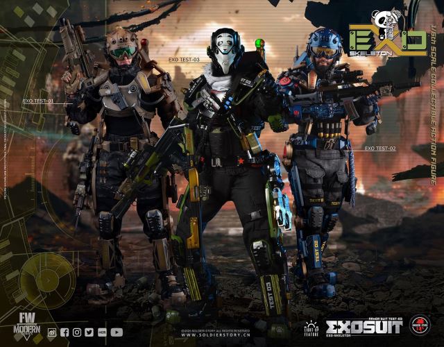 Mechanical Exoskeleton Armor Experimental Type 3 Panda Squadron 1/6