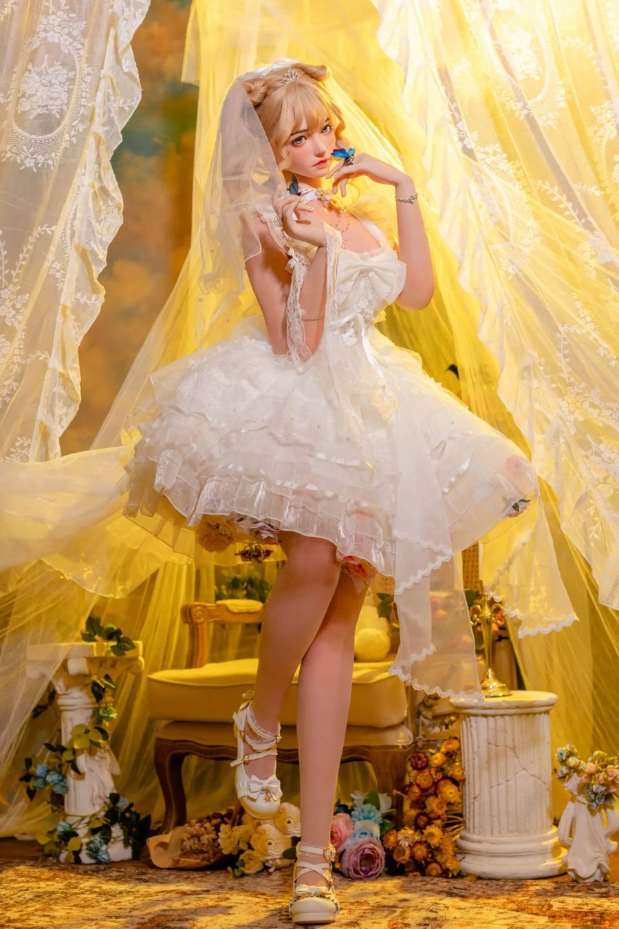 Blue Dream Butterfly-Oleander No. 1 Makeup 1/1 silicone