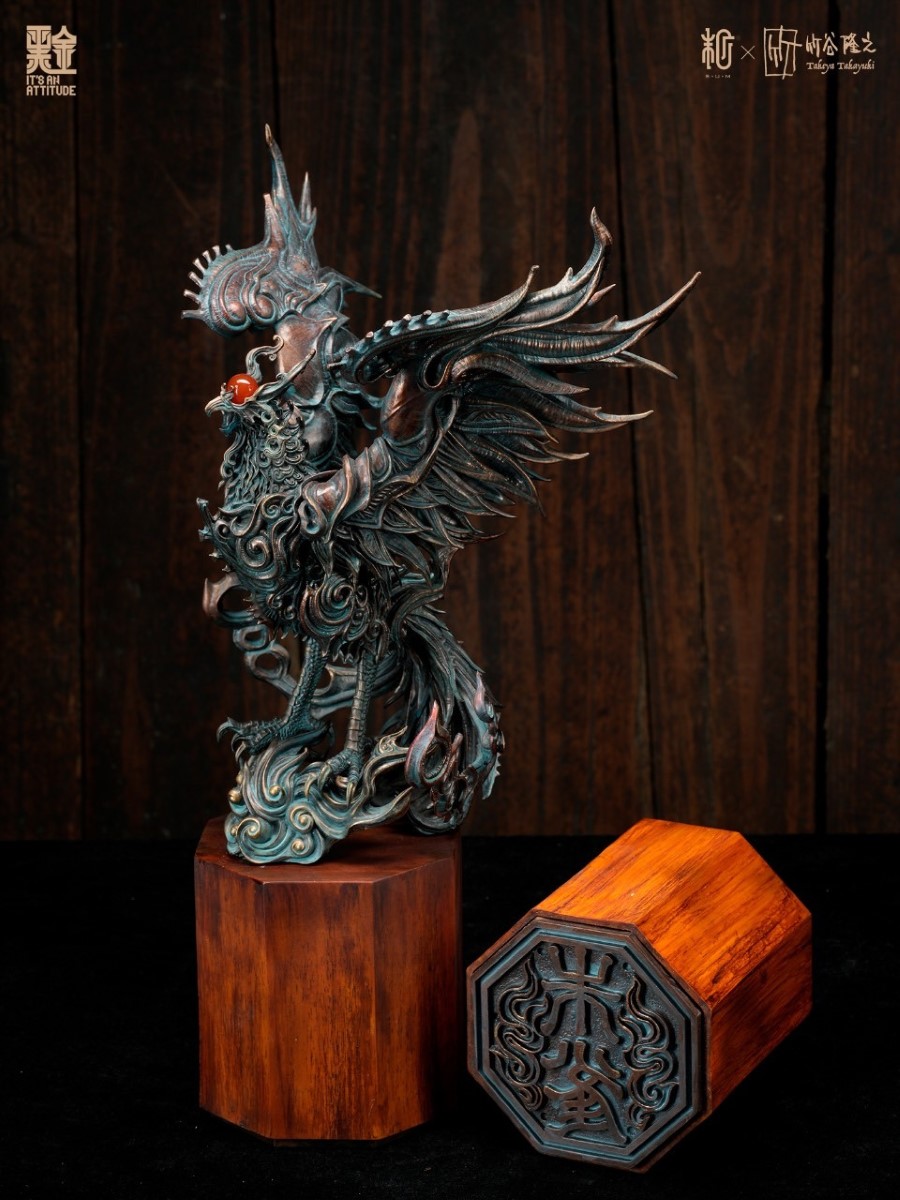 Takumi + Takeya Takashi's Four Gods Seal Suzaku Original Design Auspicious Beast Art Statue