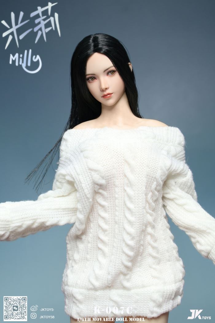 Asian Beauty Head Sculpture - Milly 1/6