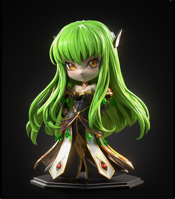 C.C. & Lelouch - Code Geass Q version