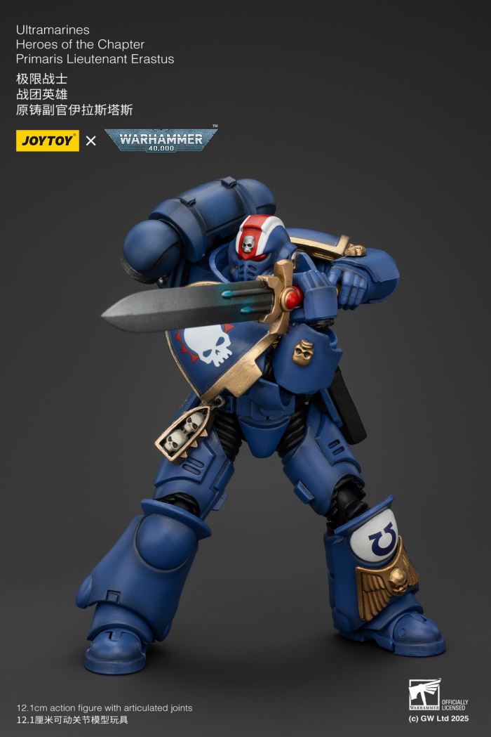 Ultramarines - Veteran Custer / Adjutant Erastas / Flag Bearer Bosca / Leviathan Mecha
