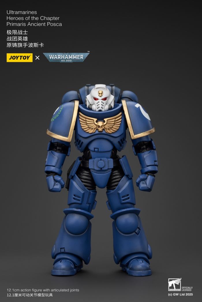 Ultramarines - Veteran Custer / Adjutant Erastas / Flag Bearer Bosca / Leviathan Mecha