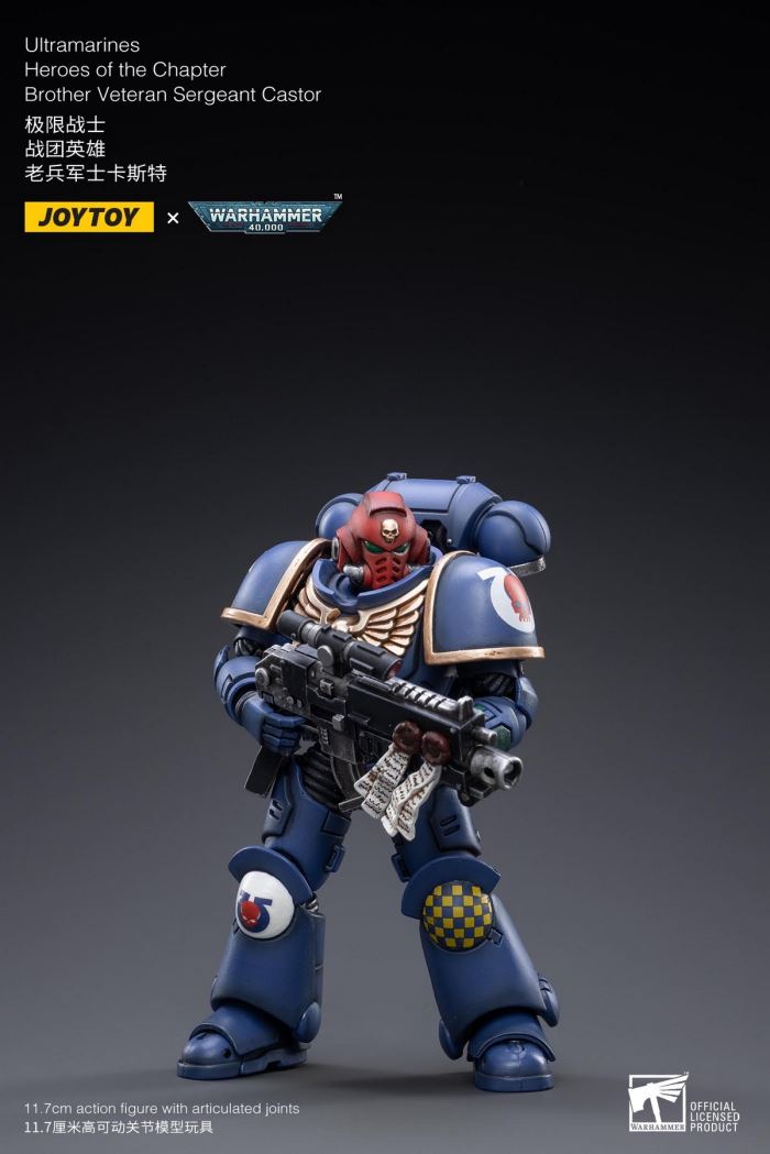 Ultramarines - Veteran Custer / Adjutant Erastas / Flag Bearer Bosca / Leviathan Mecha