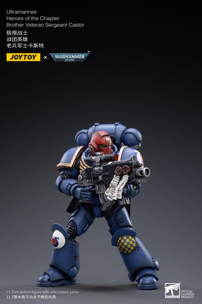 Ultramarines - Veteran Custer / Adjutant Erastas / Flag Bearer Bosca / Leviathan Mecha