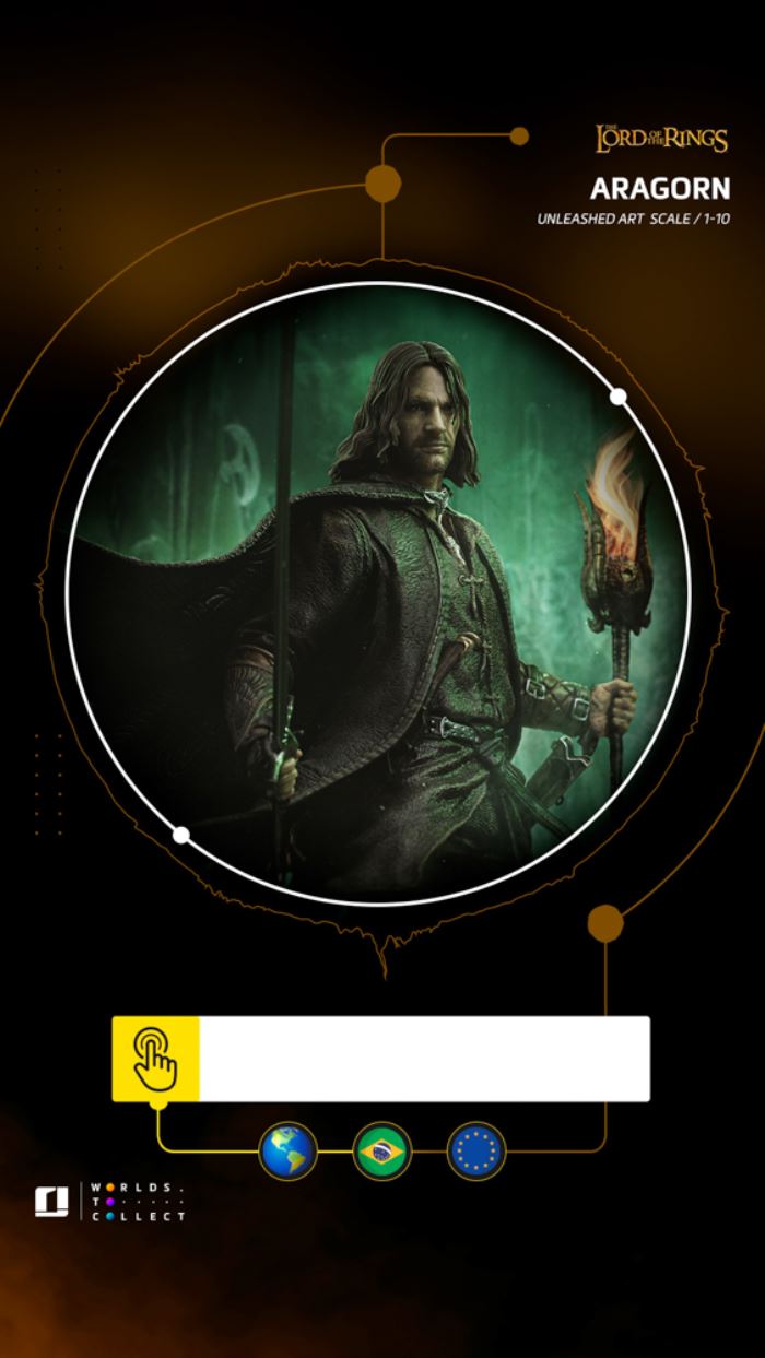 Aragorn Unleashed - The Lord of the Rings - Art Scale 1/10