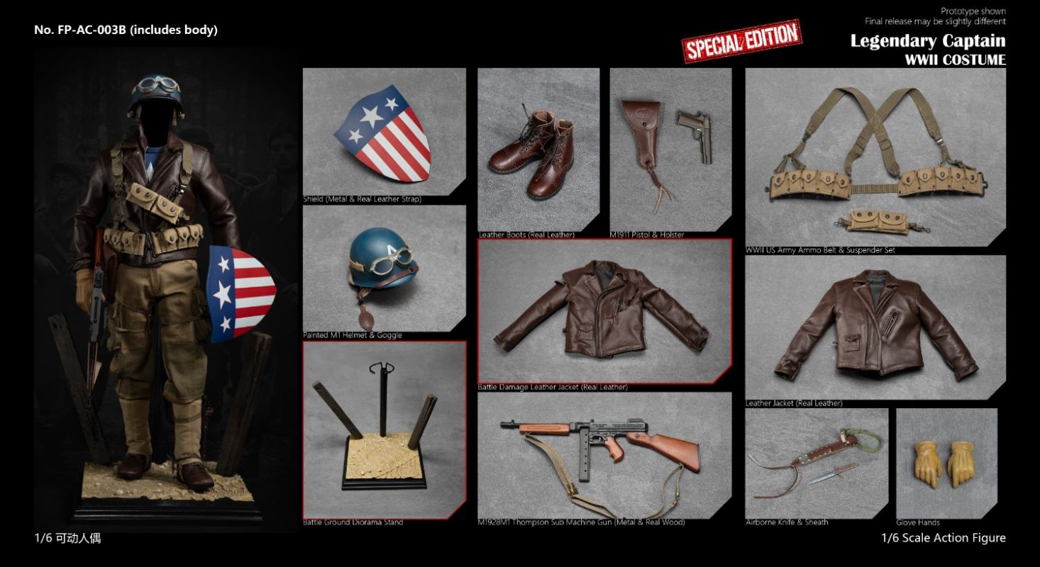 Legendary Captain WWII Costume 1/6