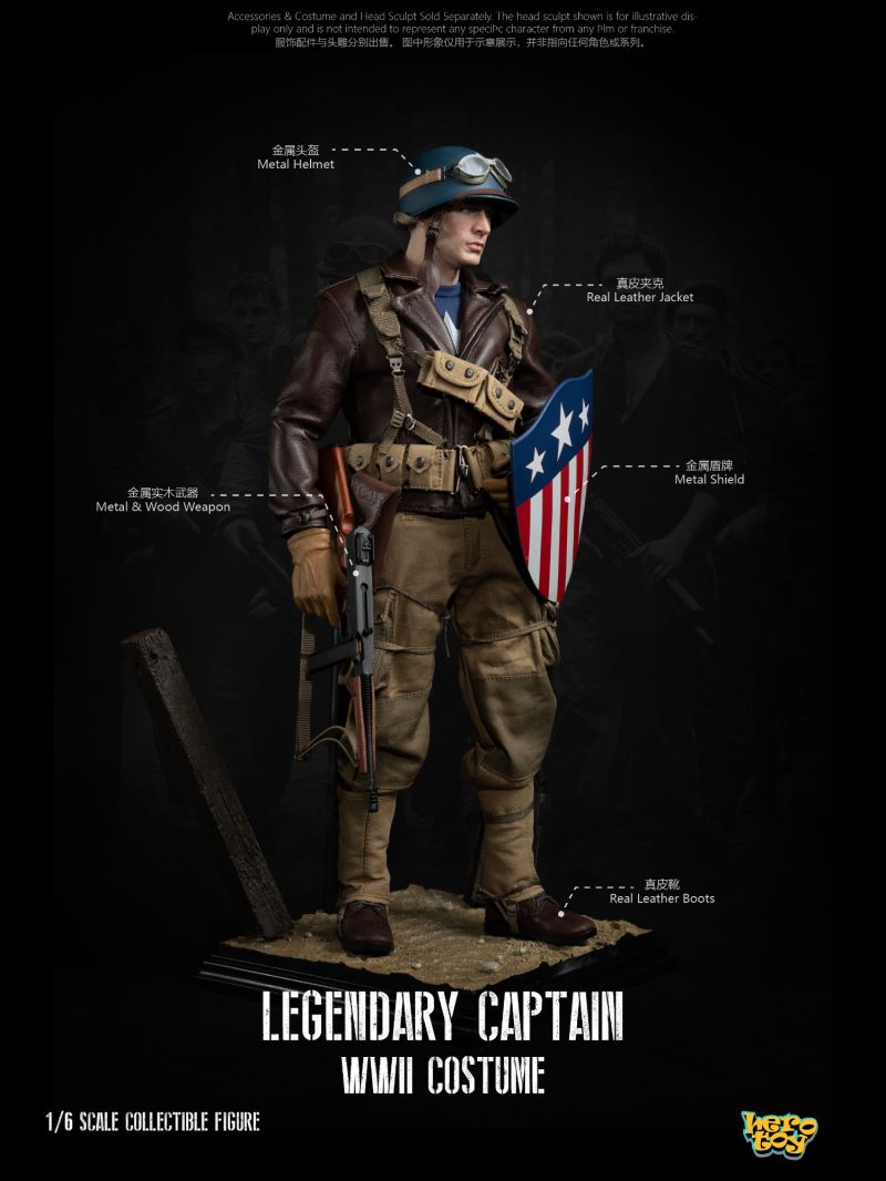 Legendary Captain WWII Costume 1/6