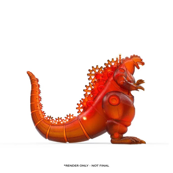 Godzilla ✕ Doktor A - Godzilla Vinyl Art Figure - Burning Edition