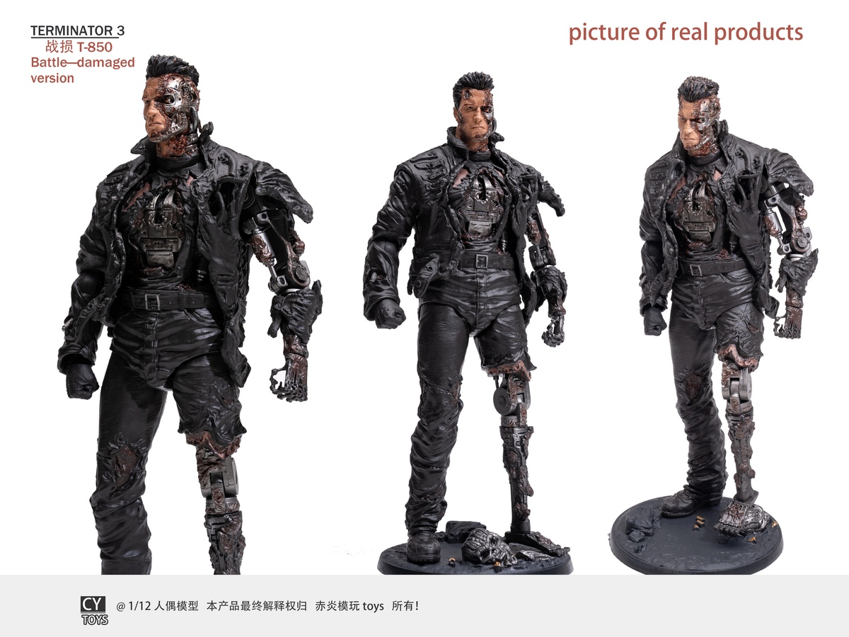 Terminator 3 Battle Damaged Version T850 1/12
