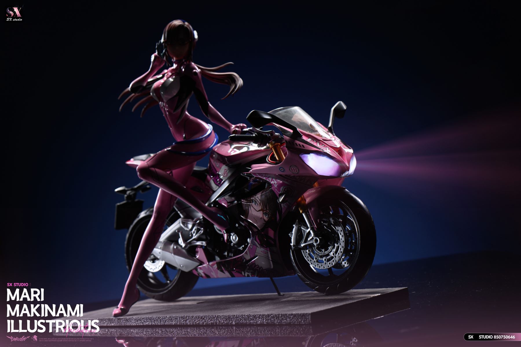 Motorcycle Girl Mari Makinami Illustrious - Evangelion