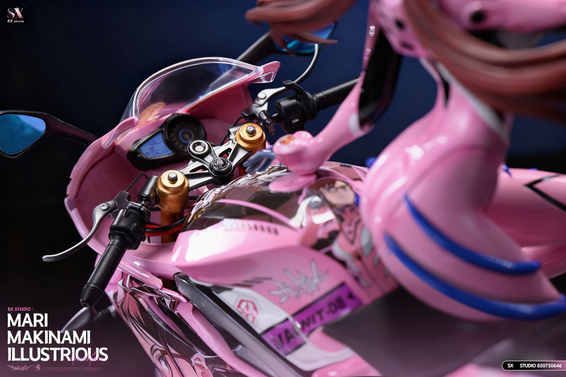 Motorcycle Girl Mari Makinami Illustrious - Evangelion