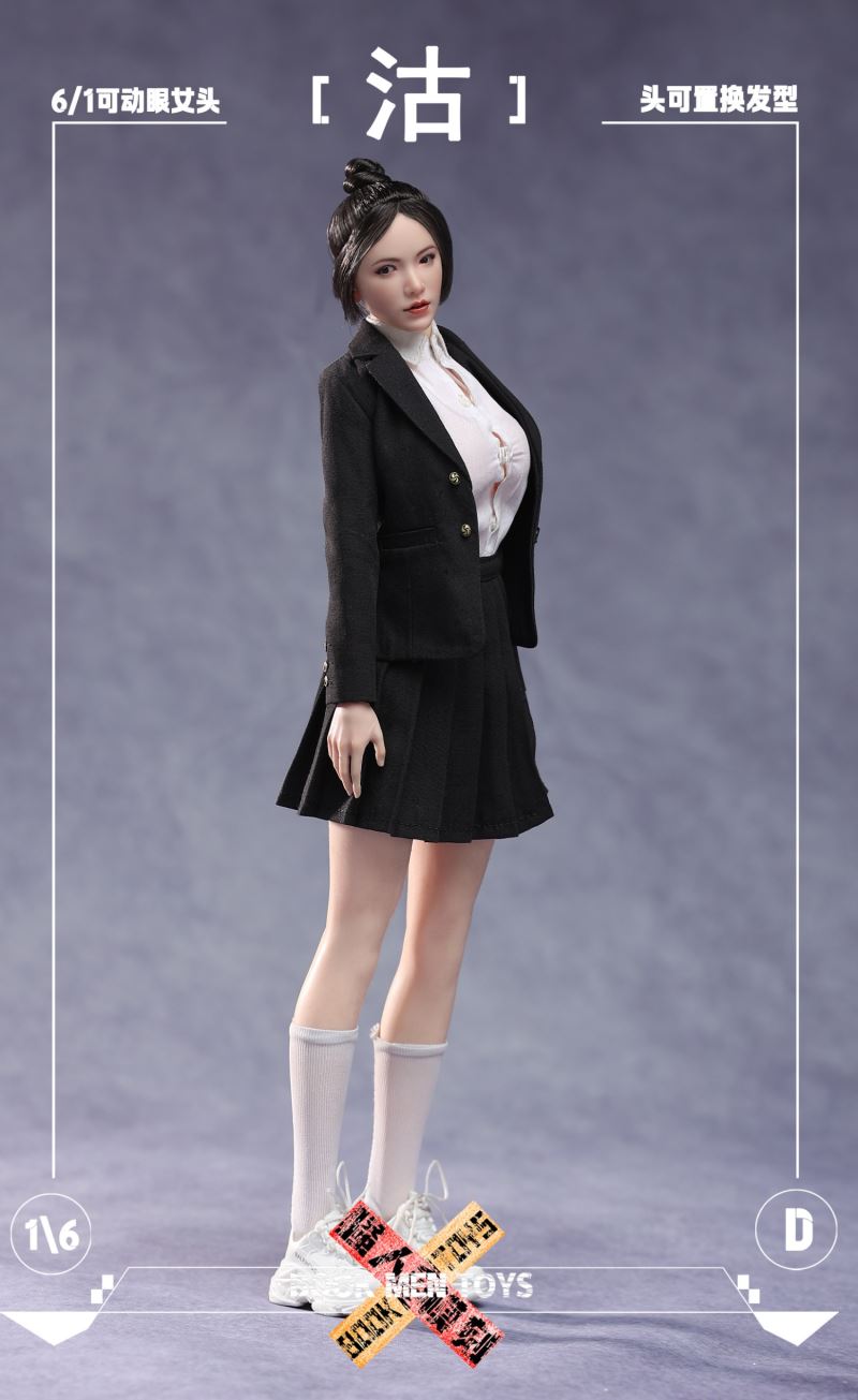 Asian female head sculpture 1/6