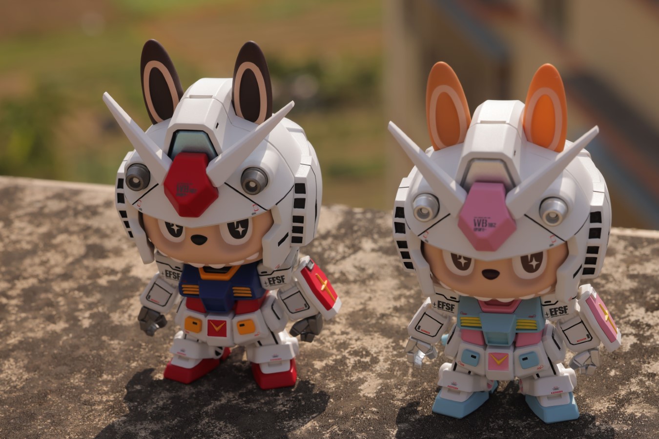 Mobile Suit Gundam + Labubu