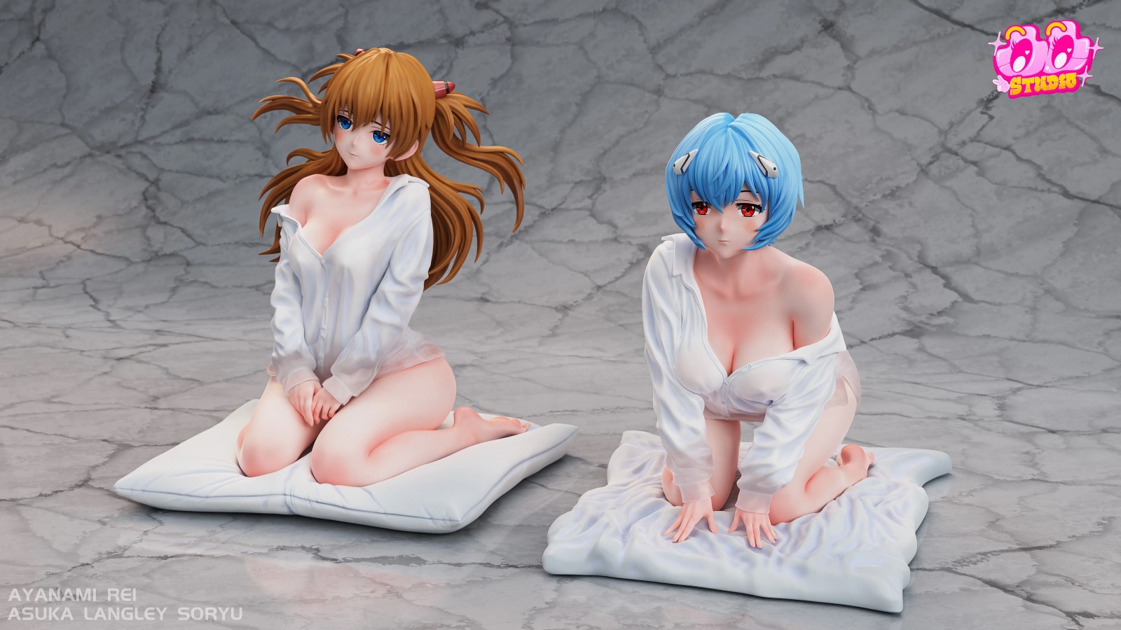 Asuka and Ayanami Rei