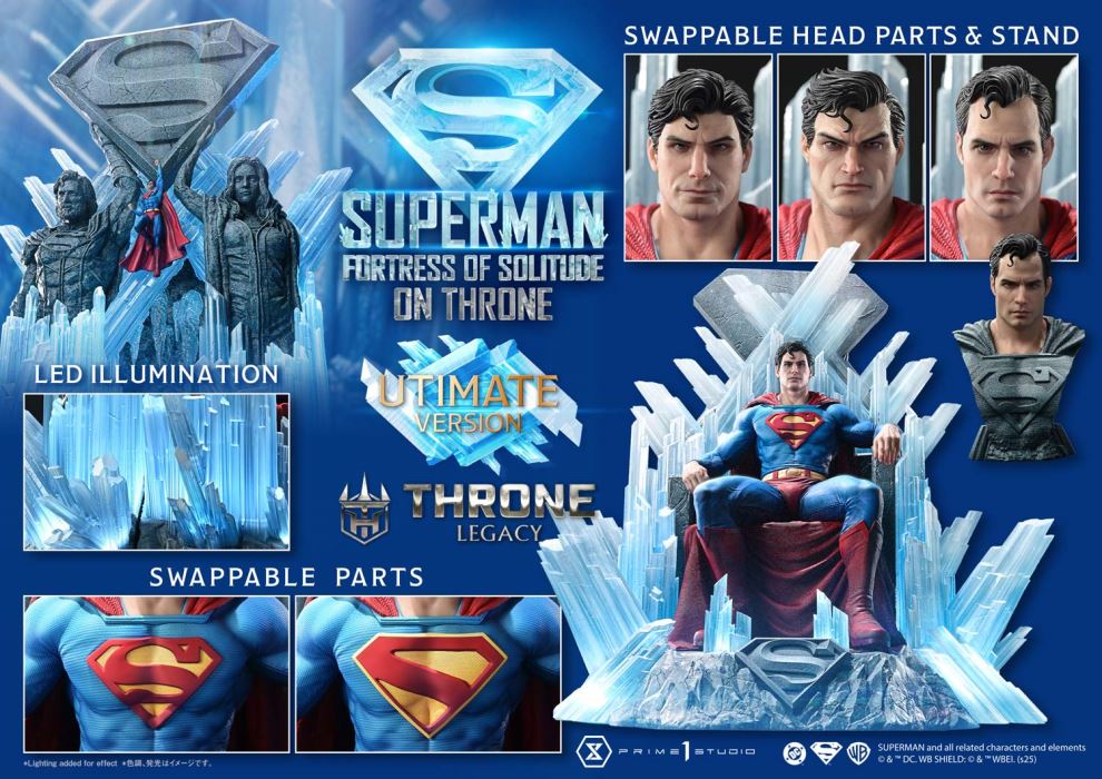 Superman Fortress of Solitude on Throne (Design by Gabriele Dell'Otto) Ultimate Version