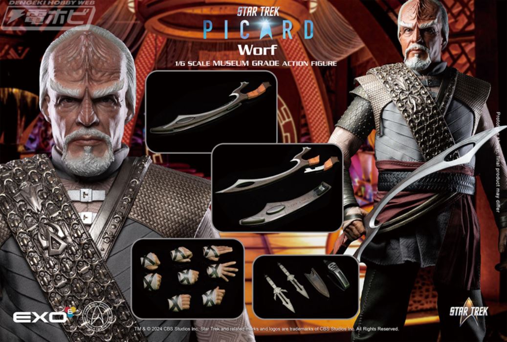 Hyper-Realistic Action Figure Star Trek: Picard Colonel Worf 1/6