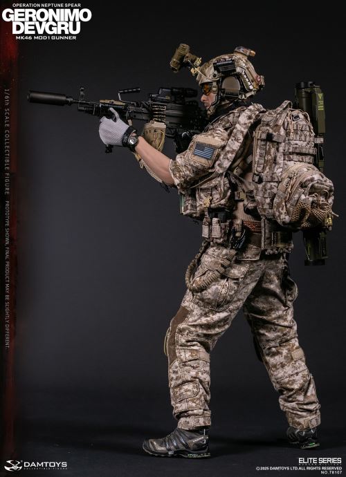 Navy Special Warfare Development Group - Operation Poseidon Spear Geronimo MK46 MOD1 Machine Gunner 1/6